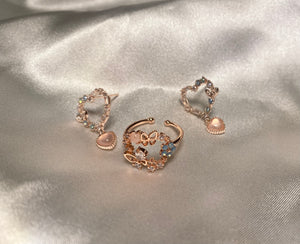 Borboleta Earrings and Ring Set