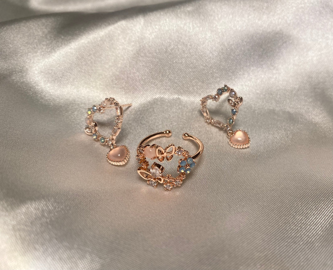 Borboleta Earrings and Ring Set